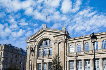 Fototapeta na wymiar Paris, the Gare du Nord, facade of the train station in the center 