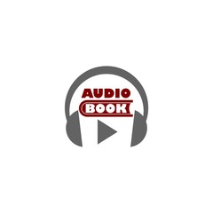 Audio Book logo icon isolated on white background