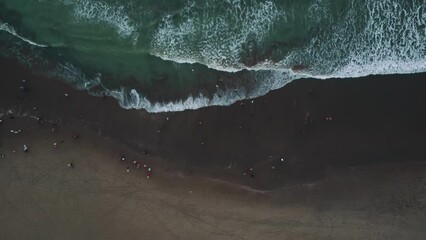 Aerial view of Bangladesh's Cox's Bazar sea beach