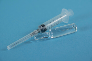 syringe and medicine