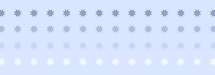 wzór zimowy banner 2 płatki śniegu