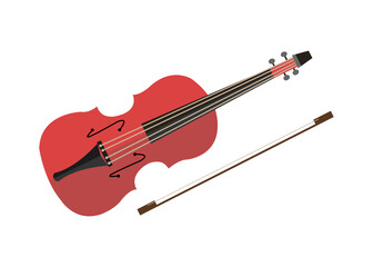 Fototapeta premium violin music instrument musical viola cello orchestra concert sound musical instrument vector illustration