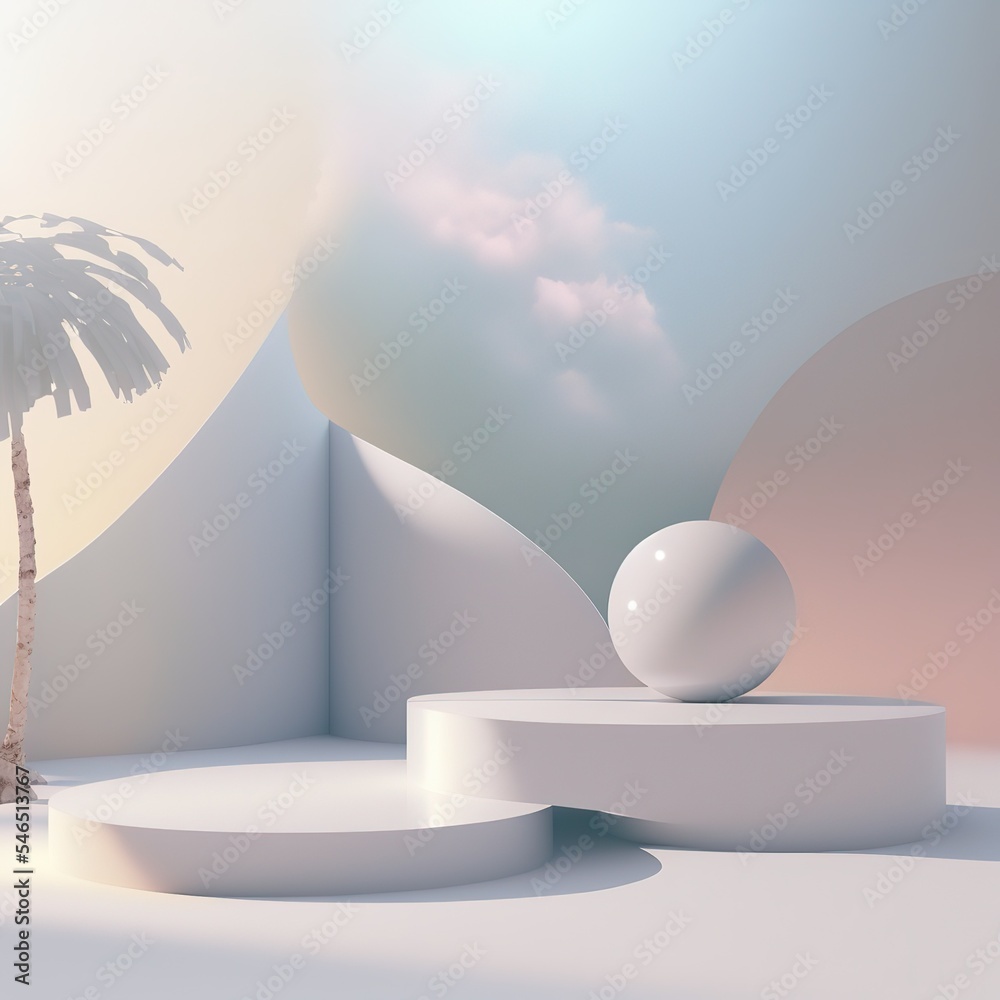 Aufkleber abstract scene background. digital stand for gadgets, scene. dark template for presentation modern e