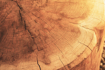 Cross section of a cut log.Wood structure.