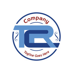trc letters logo, sample company logo, a simple vector design