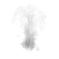 white smoke on transparent background