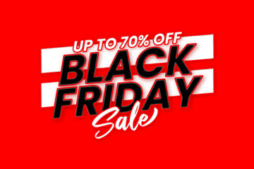 Black friday sale red and black abstract banner design