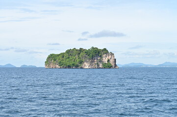 Take a boat trip to Phi Phi to see the scenery around the island at Phuket ,Thailand.