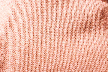 Fototapeta premium Bright, pink, fluffy, light blanket. Texture textile background