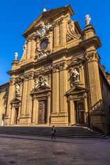 Fototapeta na wymiar Florence, Italy. Church of Santi Michele e Gaetano on Antinori Square, 1604 - 1648