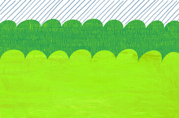 Obraz premium 空と緑