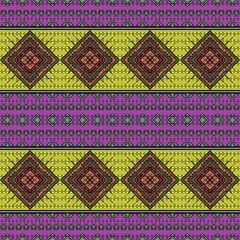 Abstract, Color, pink background, Ethnic, patterns in tribal, folk embroidery Geometric art jewelry printing Design for textiles, clothes, carpets, wallpaper, wraps, covers, fabrics.