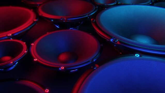 Endless Bass Speaker Path , ,Animation.Full HD 1920&times;1080. 07 Second Long.LOOP.