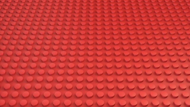 
4k red toy construction bricks geometric rotating background, modern animation, motion design 3d render looping animation	

