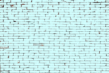 Brick wall texture and background with patina.