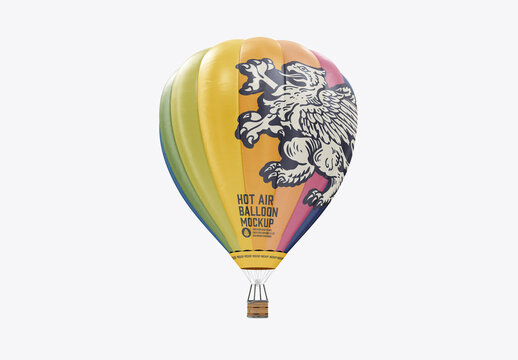 Hot Air Balloon Mockup