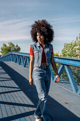 Cool Afro Woman Portrait