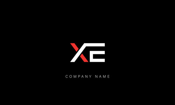 EX, XE Abstract Letters Logo Monogram