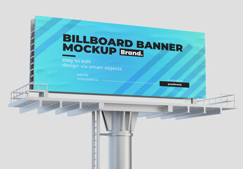 Giant Billboard Banner Mockup