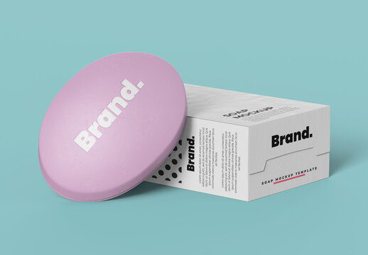 Hand Soap Box Mockup