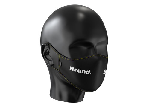 Face Mask Mockup Template