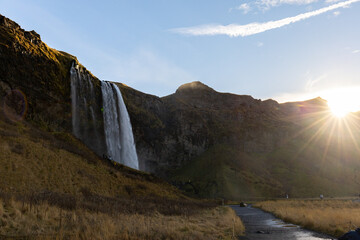 Seljalandsfoss waterfall in Iceland