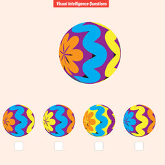 Visual intelligence questions IQ TEST, visual intelligence questions. Find the missing, Find the missing piece