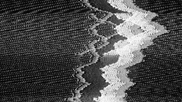TV Static Noise Glitch Effect &ndash; Original Video from a vintage CRT cathode-ray tube Television