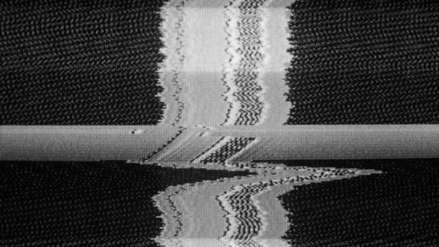 TV Static Noise Glitch Effect &ndash; Original Video from a vintage CRT cathode-ray tube Television