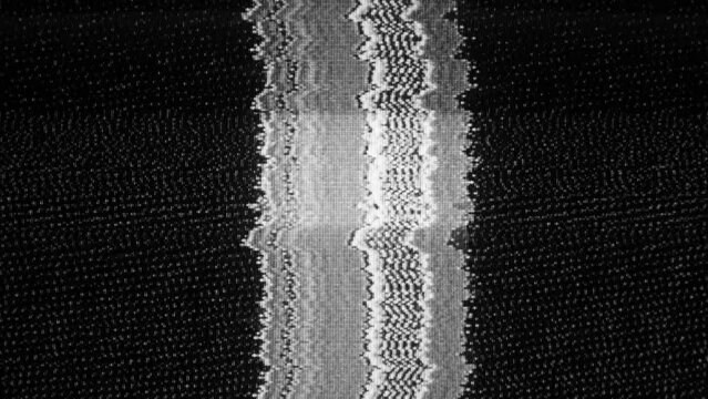 TV Static Noise Glitch Effect &ndash; Original Video from a vintage CRT cathode-ray tube Television