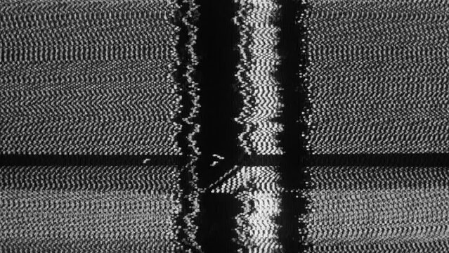 TV Static Noise Glitch Effect &ndash; Original Video from a vintage CRT cathode-ray tube Television