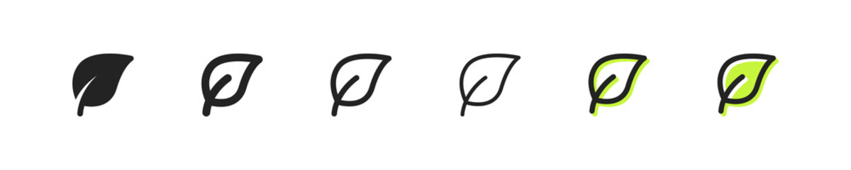 Leaf line icon. Two tree leaf in the ground, plant, sprout, gardening, horticulture, greenery. Ecology, save the planet, Botany. Green peace concept. Vector line icon on white background