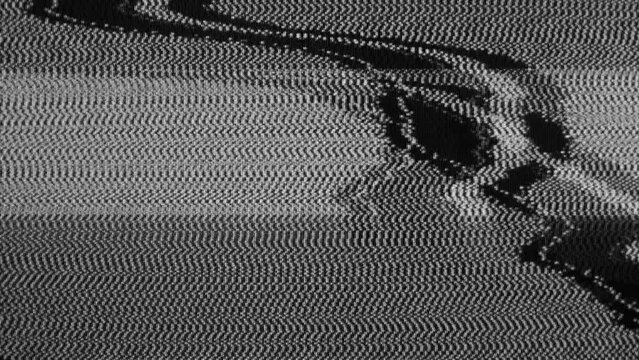 TV Static Noise Glitch Effect &ndash; Original Video from a vintage CRT cathode-ray tube Television