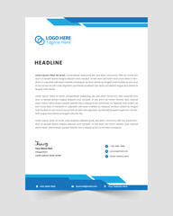 Corporate modern letterhead design template and Clean business style letterhead