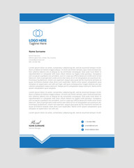 Corporate modern letterhead design template and Clean business style letterhead
