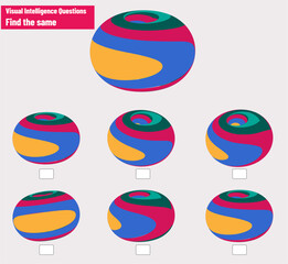 Visual intelligence questions IQ TEST, visual intelligence questions. 