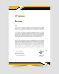 Corporate modern letterhead design template and Clean business style letterhead