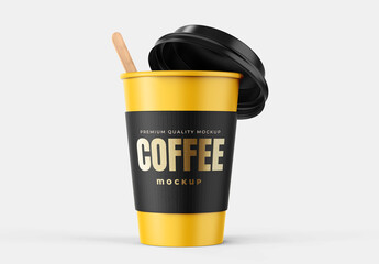 Takeaway Coffee Cup Mockup Template