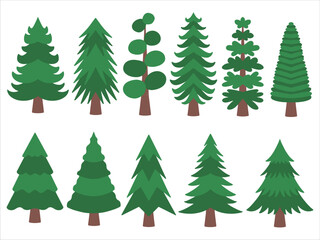 Christmas Watercolor Pine Tree