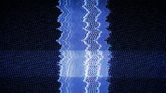 TV Static Noise Glitch Effect &ndash; Original Video from a vintage CRT cathode-ray tube Television