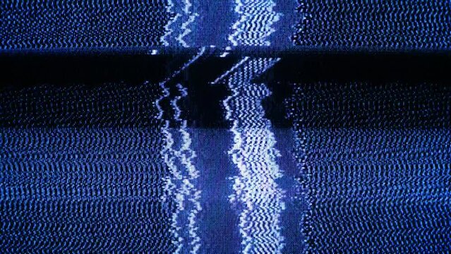 TV Static Noise Glitch Effect &ndash; Original Video from a vintage CRT cathode-ray tube Television
