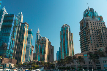 Skycrapers in Dubai Marina