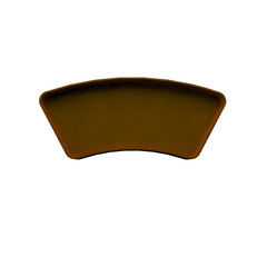 Retro billboard or blank shining signboard isolated on white wall background with shadow 3D rendering