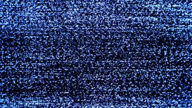 TV Static Noise Glitch Effect &ndash; Original Video from a vintage CRT cathode-ray tube Television