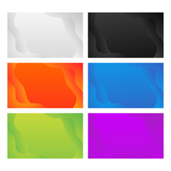 Set of Abstract wave background for poster, flyer etc