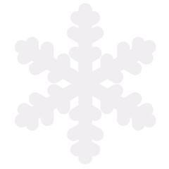 snowflake on white background