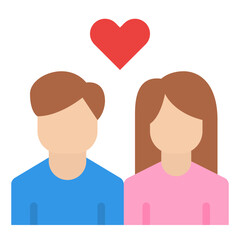 Fototapeta premium couple love dating relationship icon