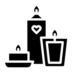 Obraz premium candles aroma love romantic icon