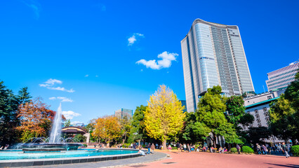 東京　秋の日比谷公園