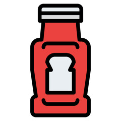 ketchup sauce tomato fast food icon